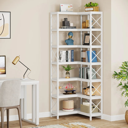 Bibliothèque Hadrien — métal, design contemporain, rangement intégré, 7 niveaux
