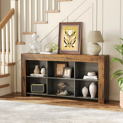 Console Antoine — bois, style industriel, rangement intégré
