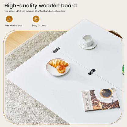 Convertible Coffee Table with Lifting Top, Retractable Living Room Table, Wooden Sofa Side Table with Hidden Storage Space
