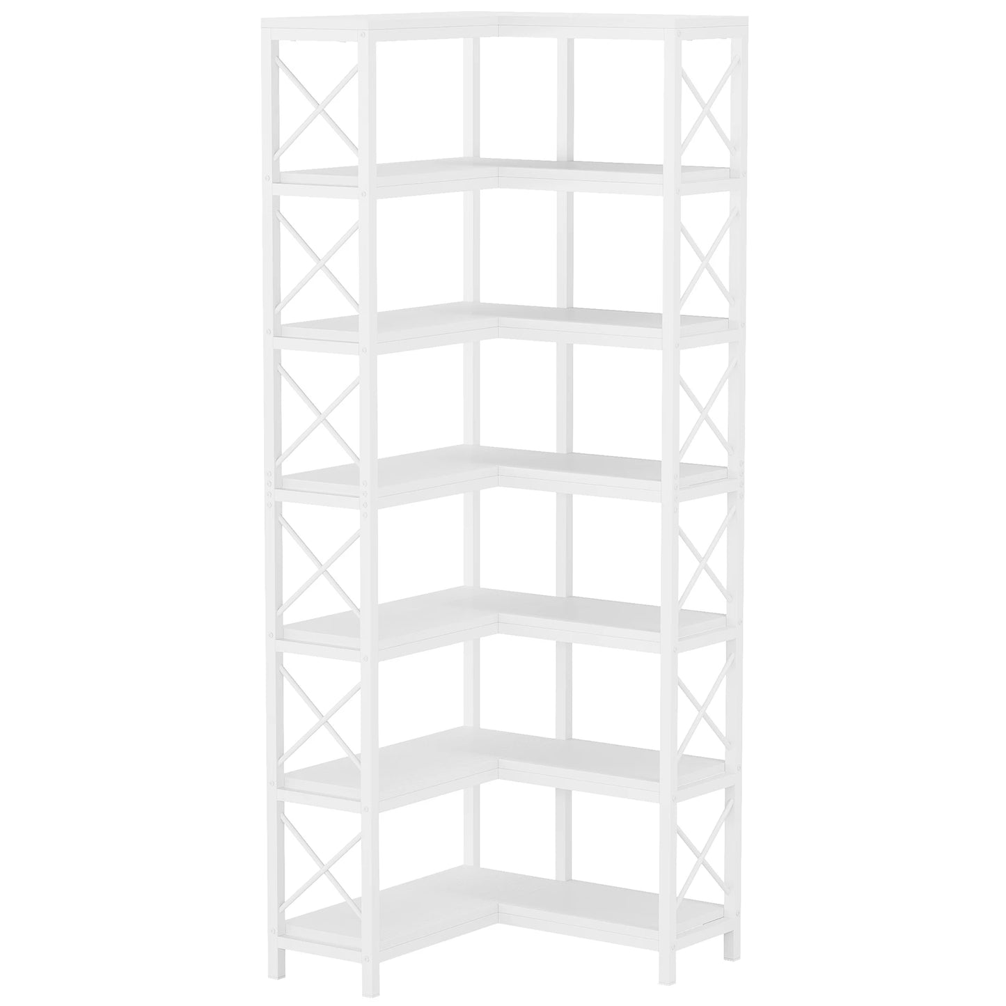Bibliothèque Hadrien — métal, design contemporain, rangement intégré, 7 niveaux