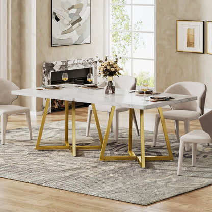 Table de salle à manger Astrid — bois, métal, style industriel, carrée