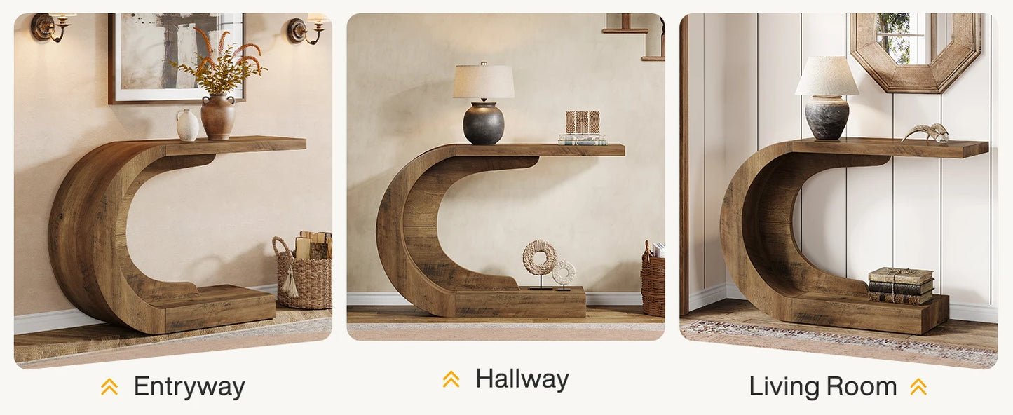Table d'appoint Guy — bois, design contemporain