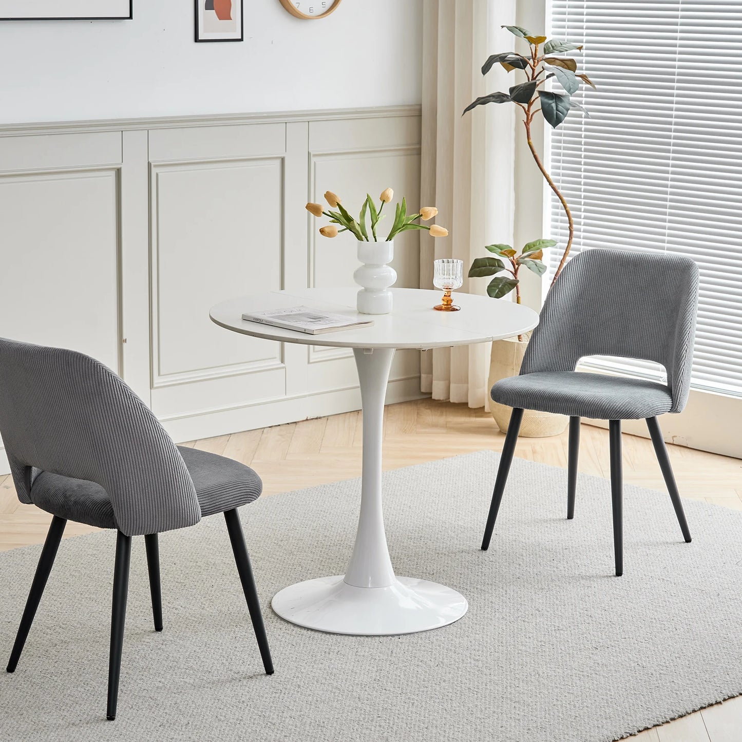 Chaise Nestor — velours, lot de 6