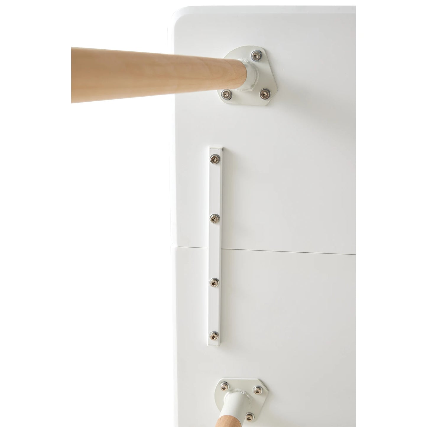 Table basse Gaëlle — finition blanche, bois, style nordique, ronde