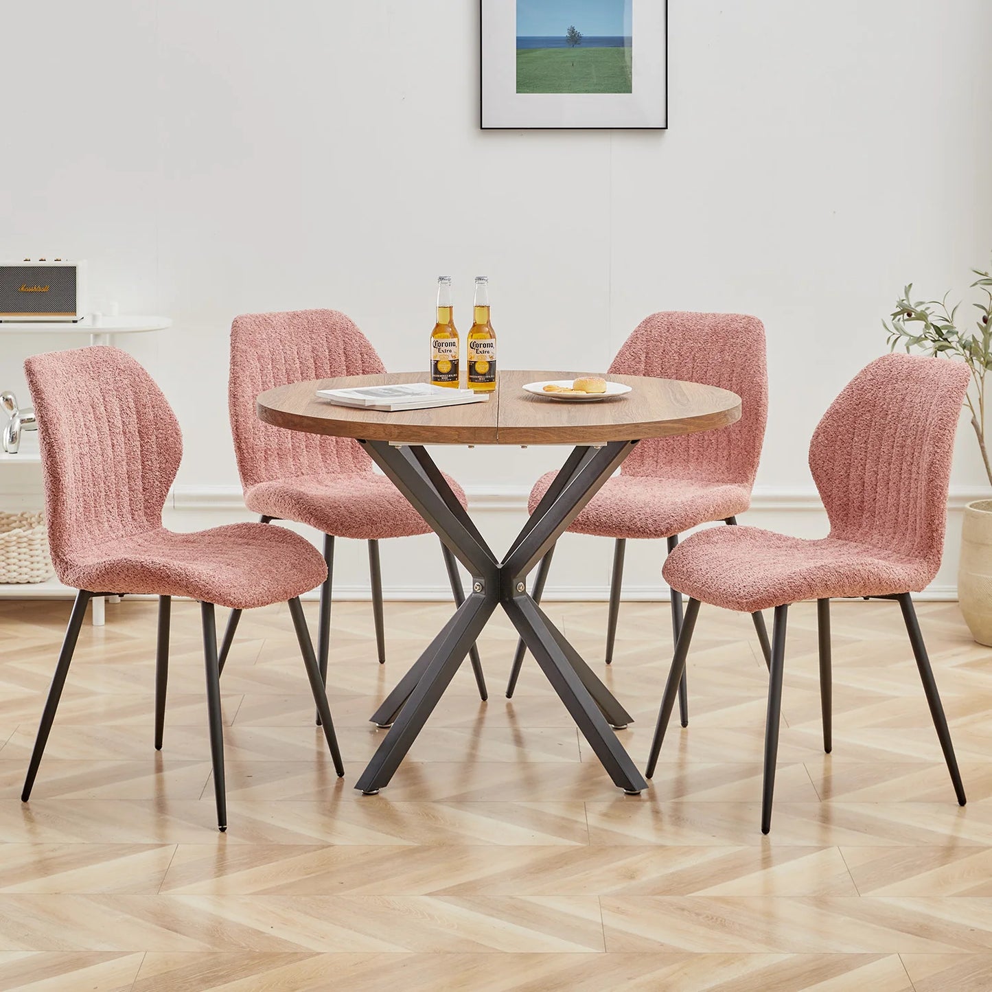 Chaise Marthe — métal, lot de 6