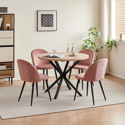 Chaise Corinne — velours, style nordique