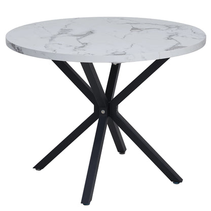 Table de salle à manger Julien — marbre, design contemporain, ronde
