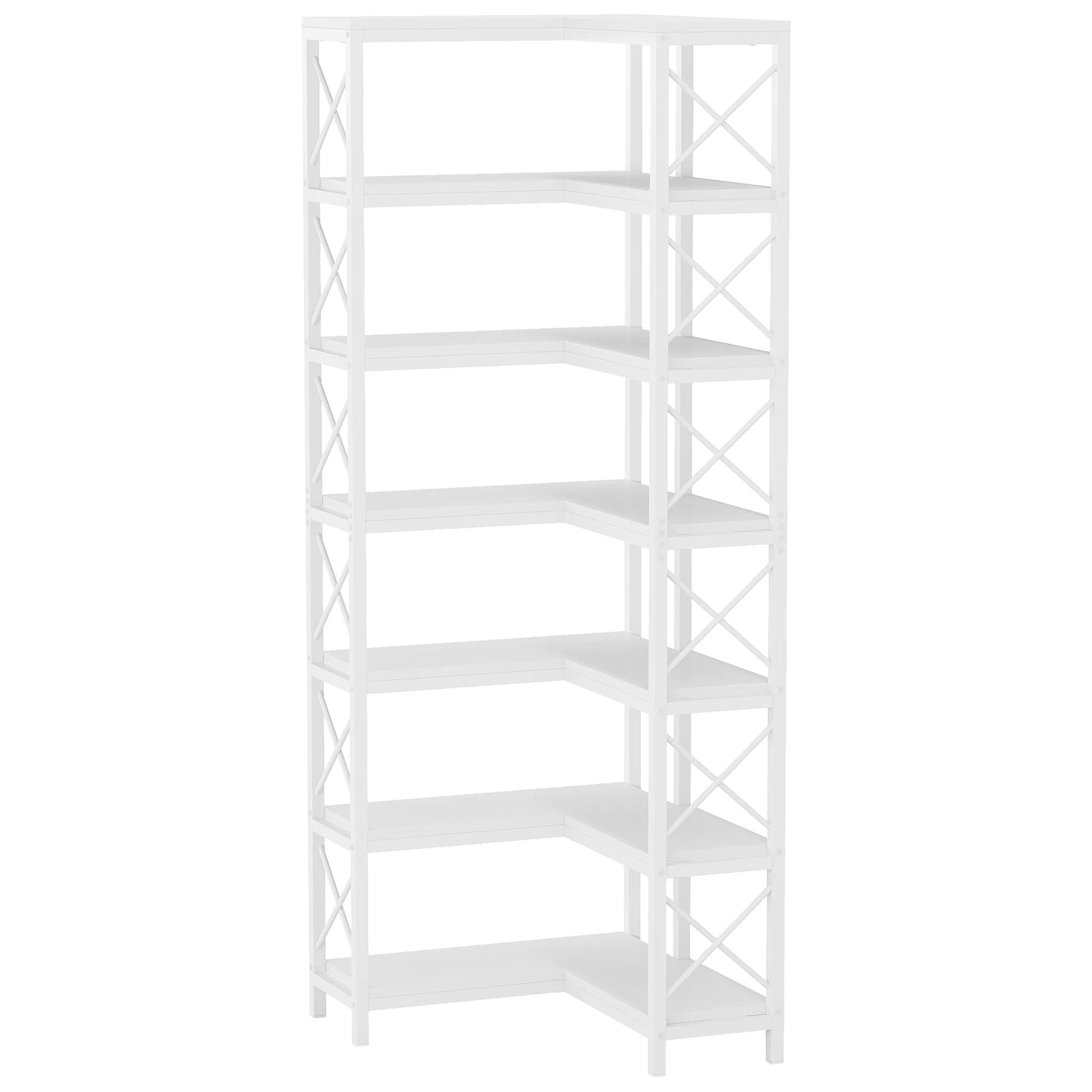 Bibliothèque Hadrien — métal, design contemporain, rangement intégré, 7 niveaux