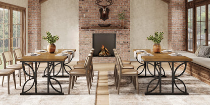 Table de salle à manger Florent — métal, rectangulaire