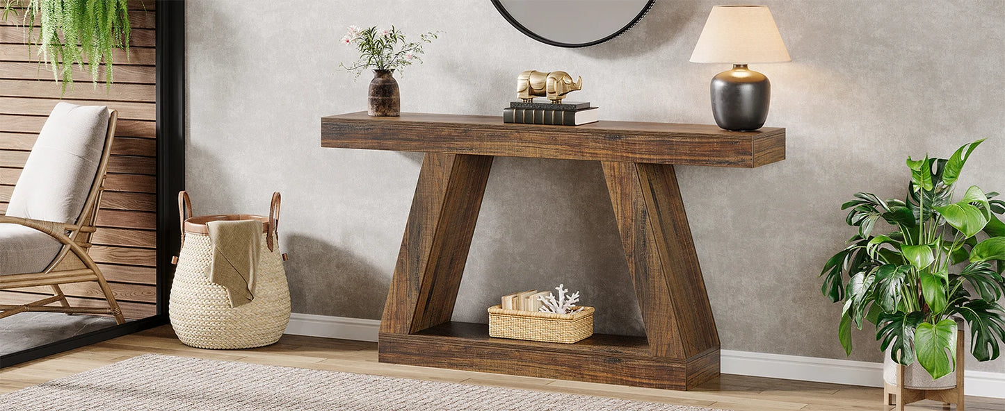 Console Karine — style industriel, rangement intégré