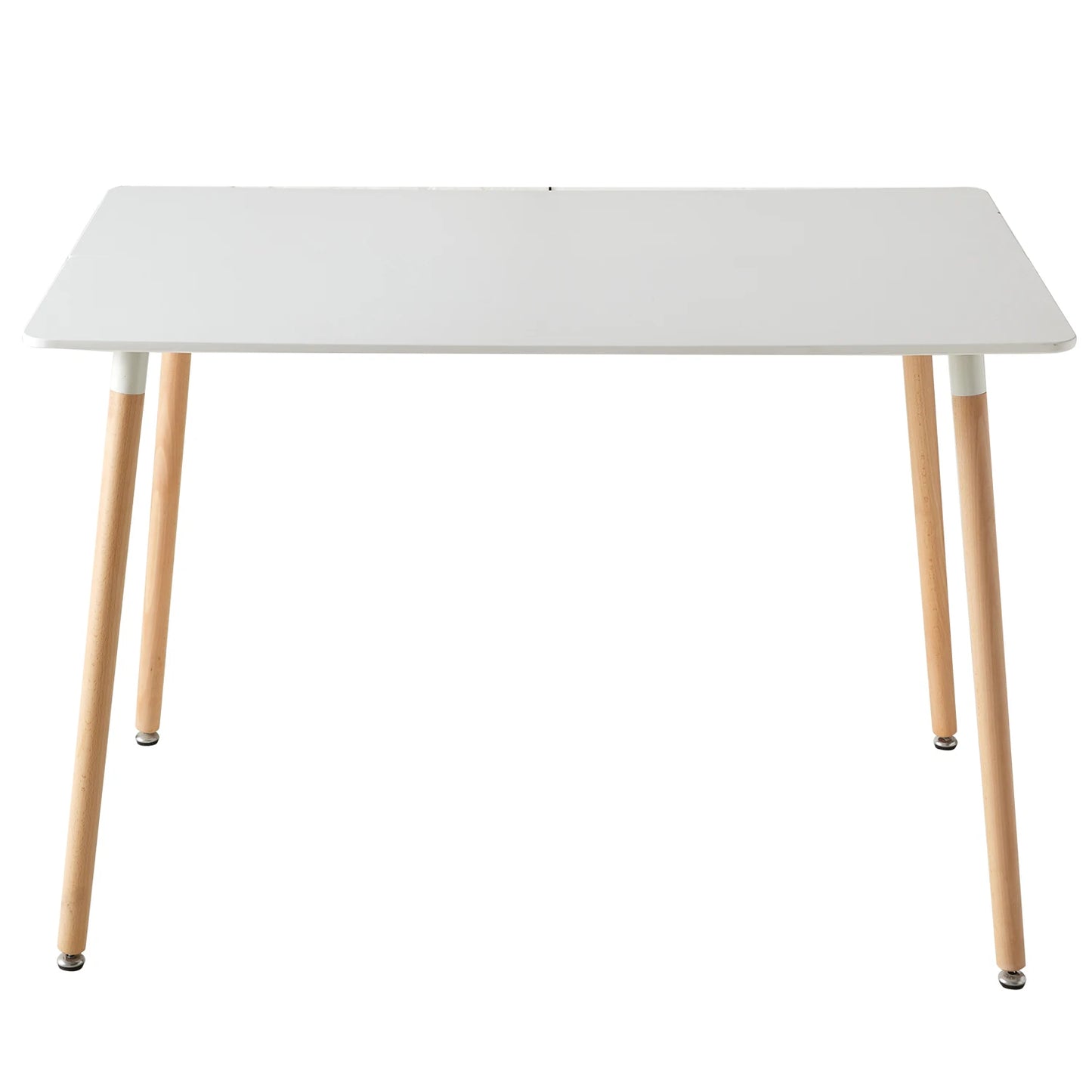 Table basse Gaëlle — finition blanche, bois, style nordique, ronde
