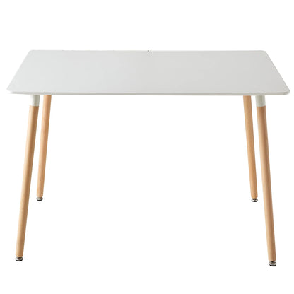 Table basse Gaëlle — finition blanche, bois, style nordique, ronde