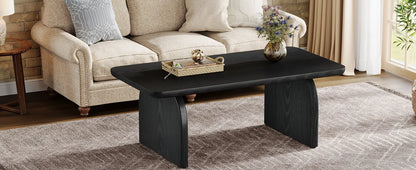 Table basse Adrien — bois, style rustique, rectangulaire
