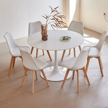 Table basse Éléna — finition noir, ronde, lot de 6