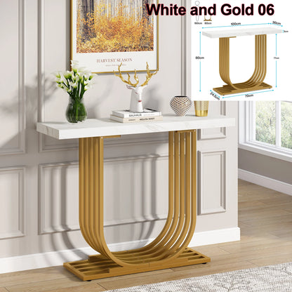 Console Maxime — finition dorée, design contemporain