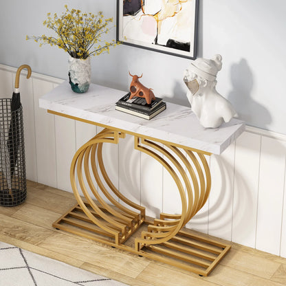 Console Maxime — finition dorée, design contemporain