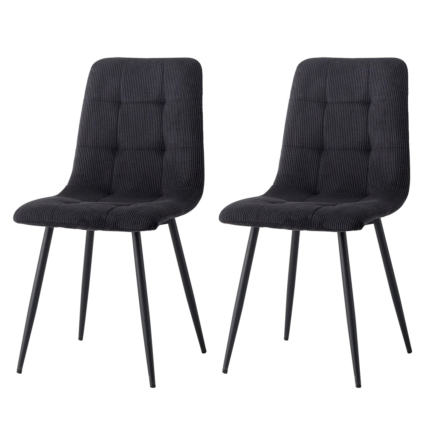 Chaise Perrine — velours, métal, design contemporain, lot de 6