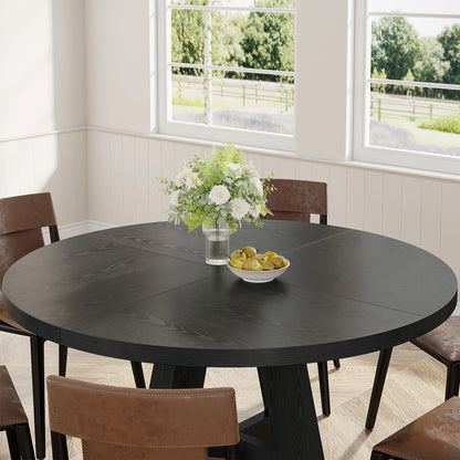 Table de salle à manger Stéphane — métal, ronde