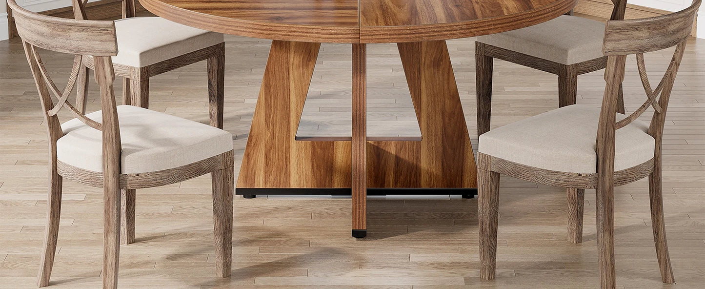 Table de salle à manger Stéphane — métal, ronde