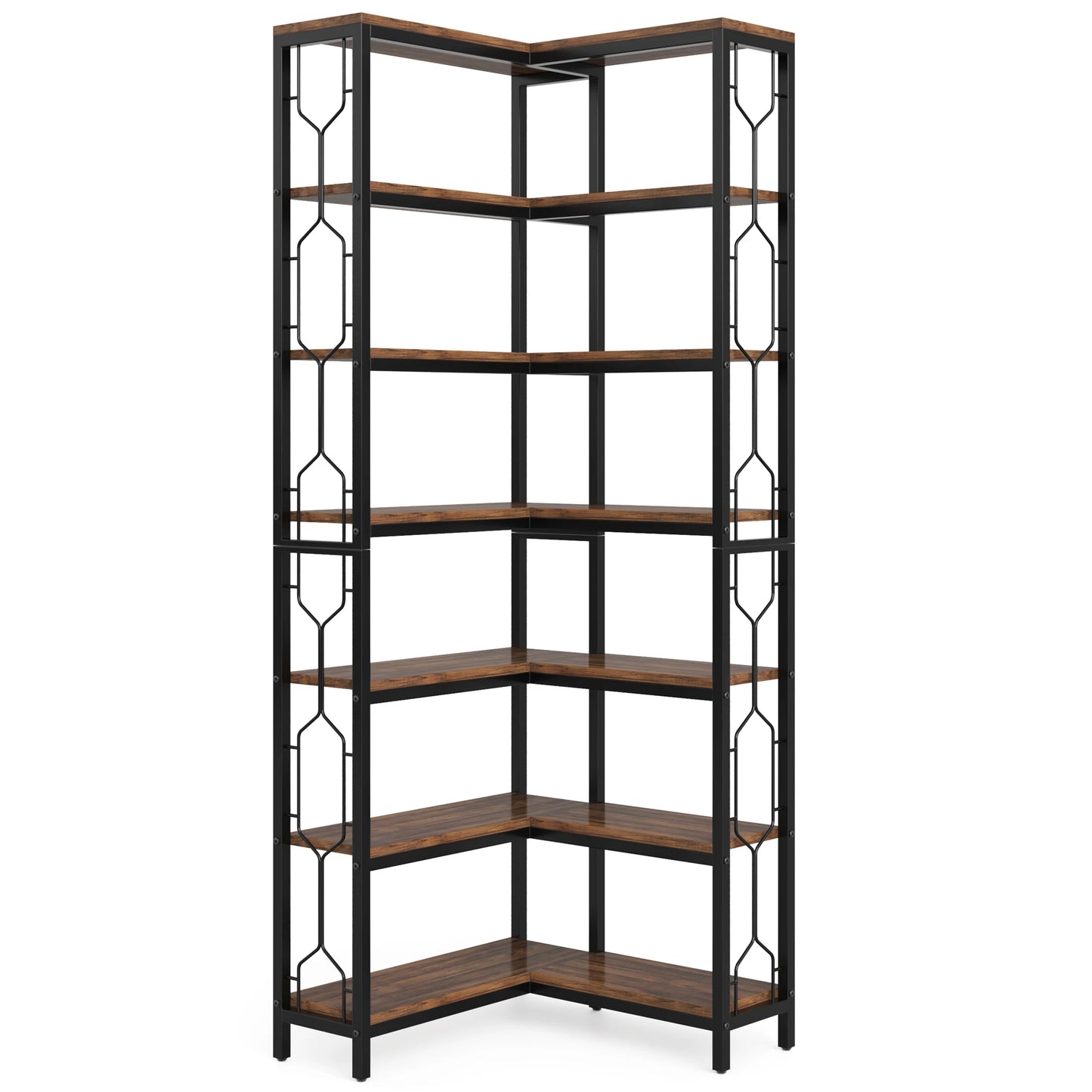 Bibliothèque Hadrien — métal, design contemporain, rangement intégré, 7 niveaux
