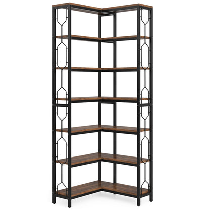Bibliothèque Hadrien — métal, design contemporain, rangement intégré, 7 niveaux