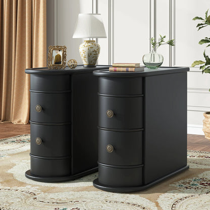 Table d'appoint Manon — bois massif, ronde