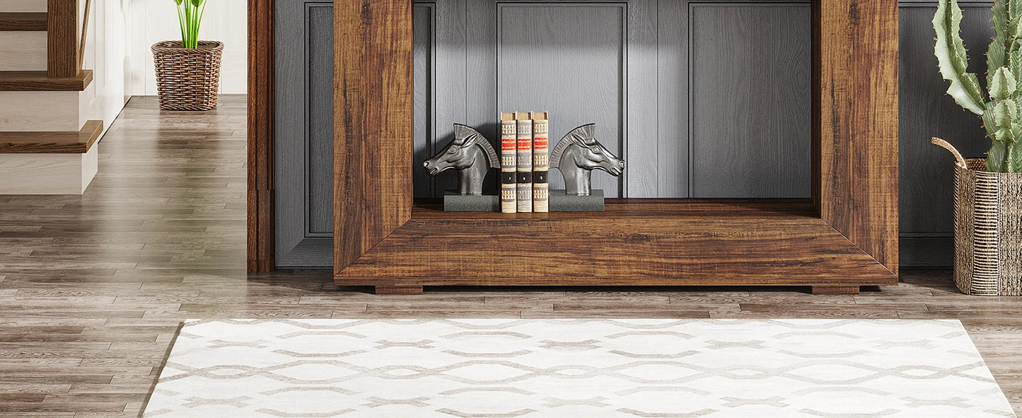 Console Edmond — métal, style industriel, rangement intégré
