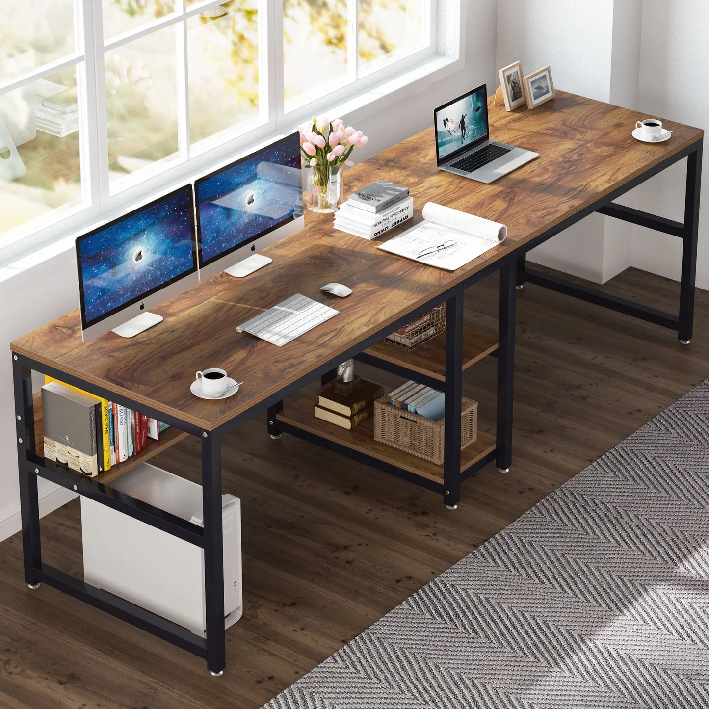 Bureau Roland — style rustique, pour deux personnes