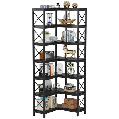 Bibliothèque Hadrien — métal, design contemporain, rangement intégré, 7 niveaux