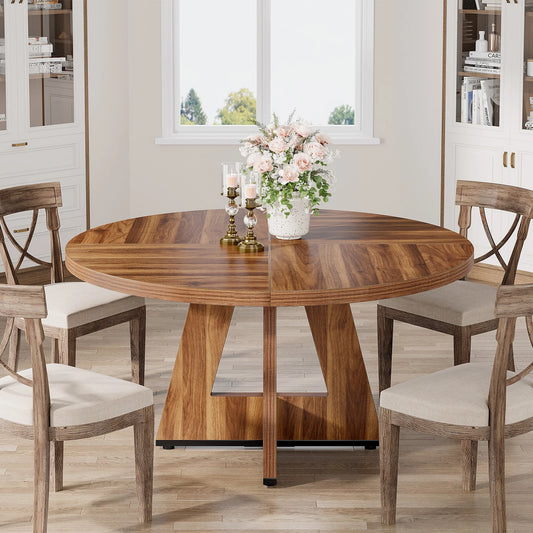 Table de salle à manger Stéphane — métal, ronde