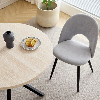 Bureau Odile — bois massif, style nordique, ronde