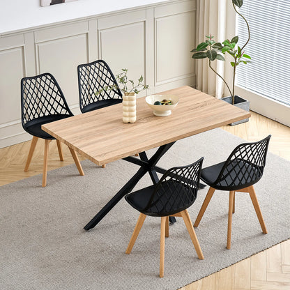 Chaise Liliane — bois massif, design contemporain