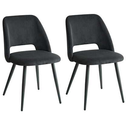 Chaise Nestor — velours, lot de 6