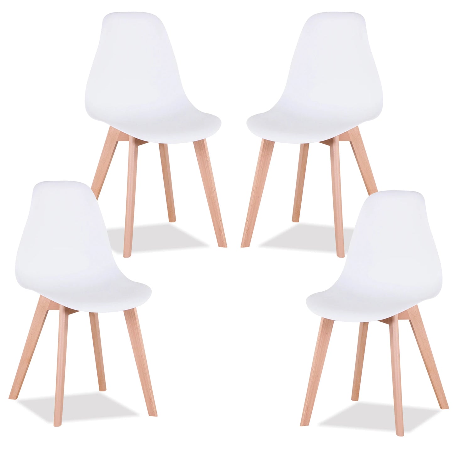 Chaise Alexine — finition noir, bois massif, style nordique