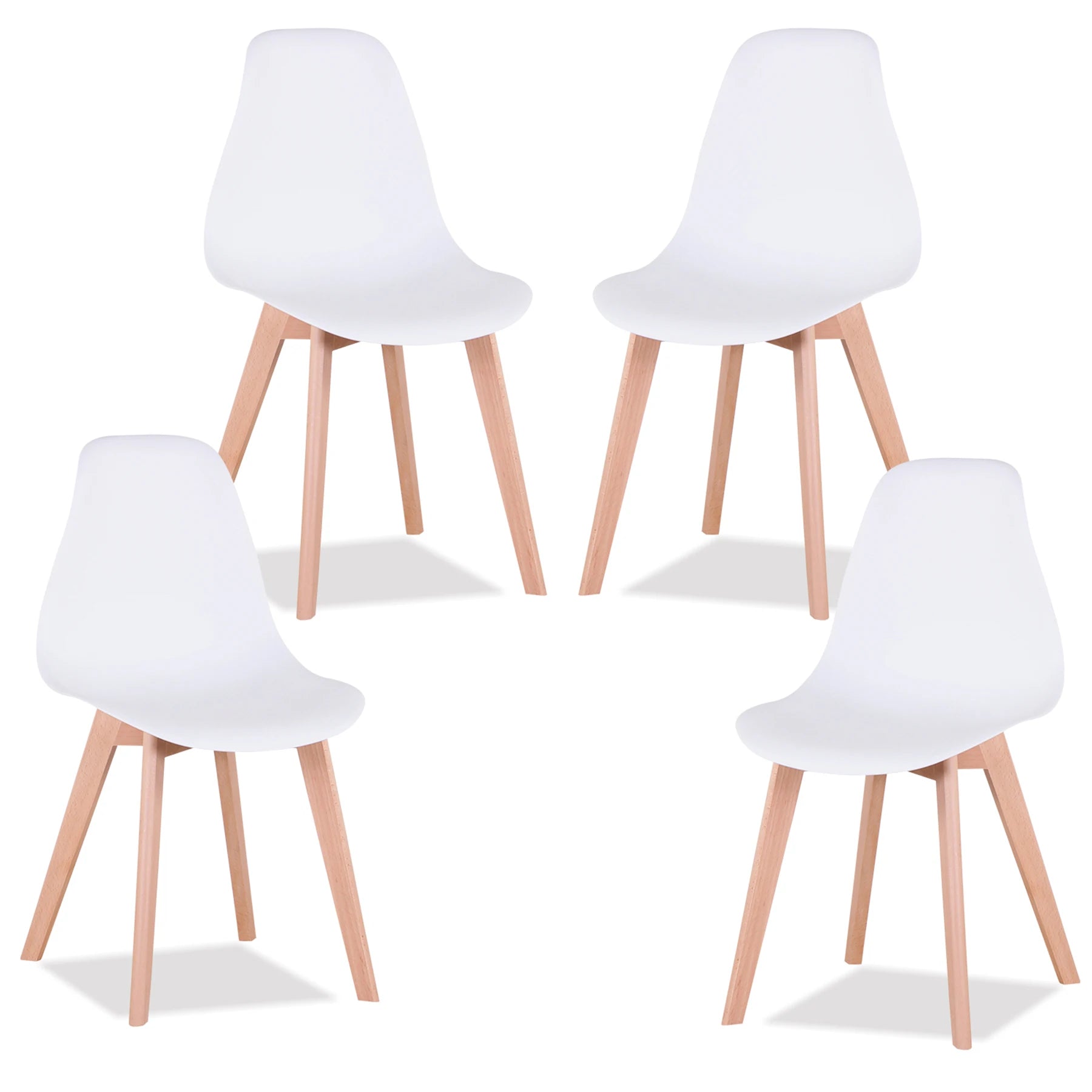 Chaise Alexine — finition noir, bois massif, style nordique