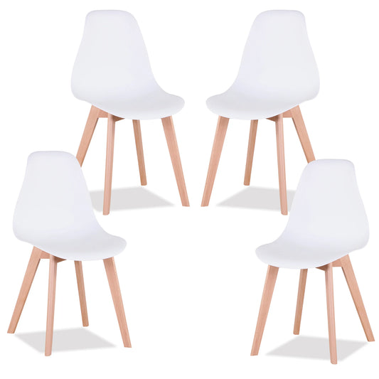 Chaise Alexine — finition noir, bois massif, style nordique