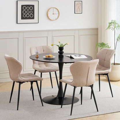 Chaise Cyril — finition noir, métal, design contemporain