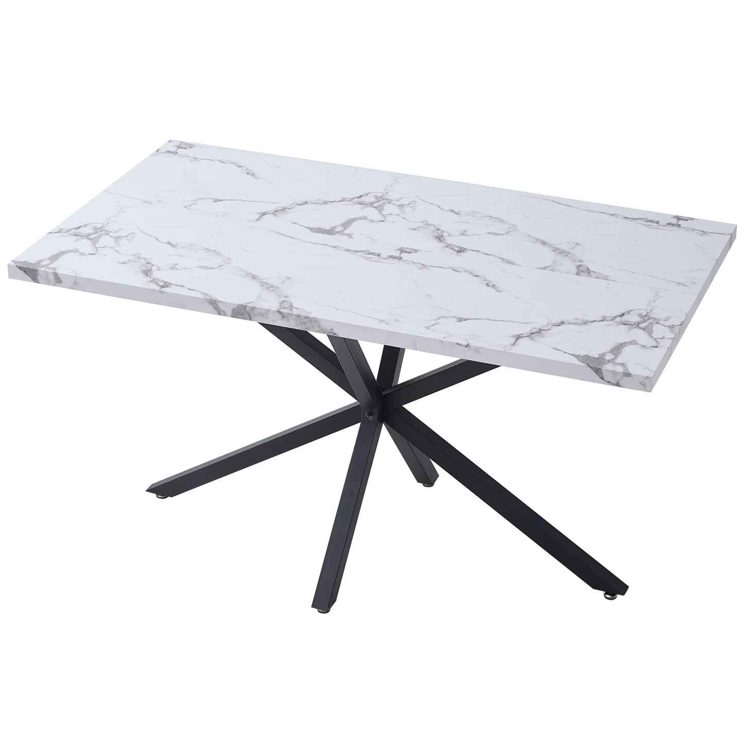 Table de salle à manger Thérèse — marbre, rectangulaire