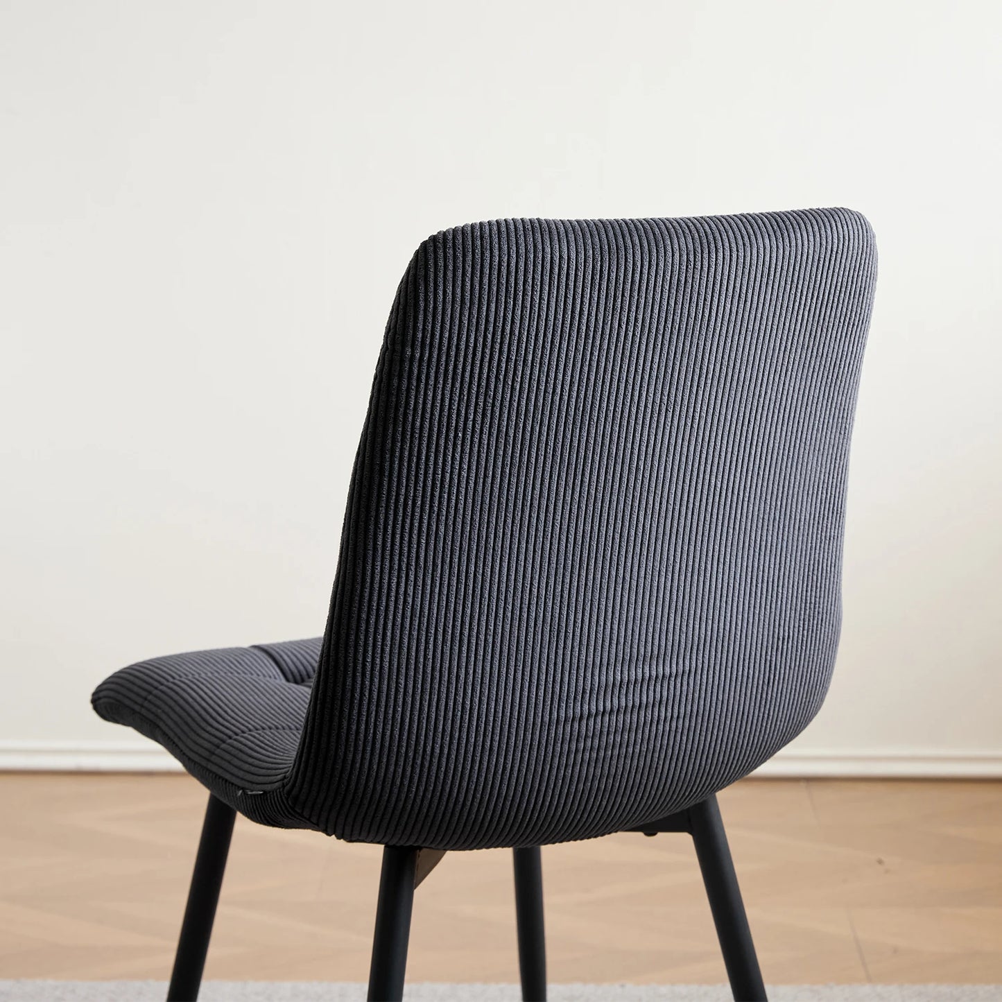 Chaise Perrine — velours, métal, design contemporain, lot de 6