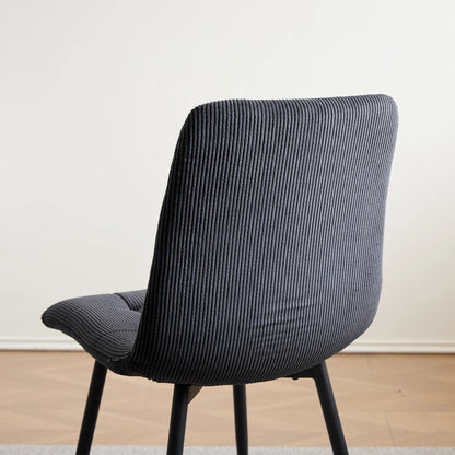 Chaise Perrine — velours, métal, design contemporain, lot de 6