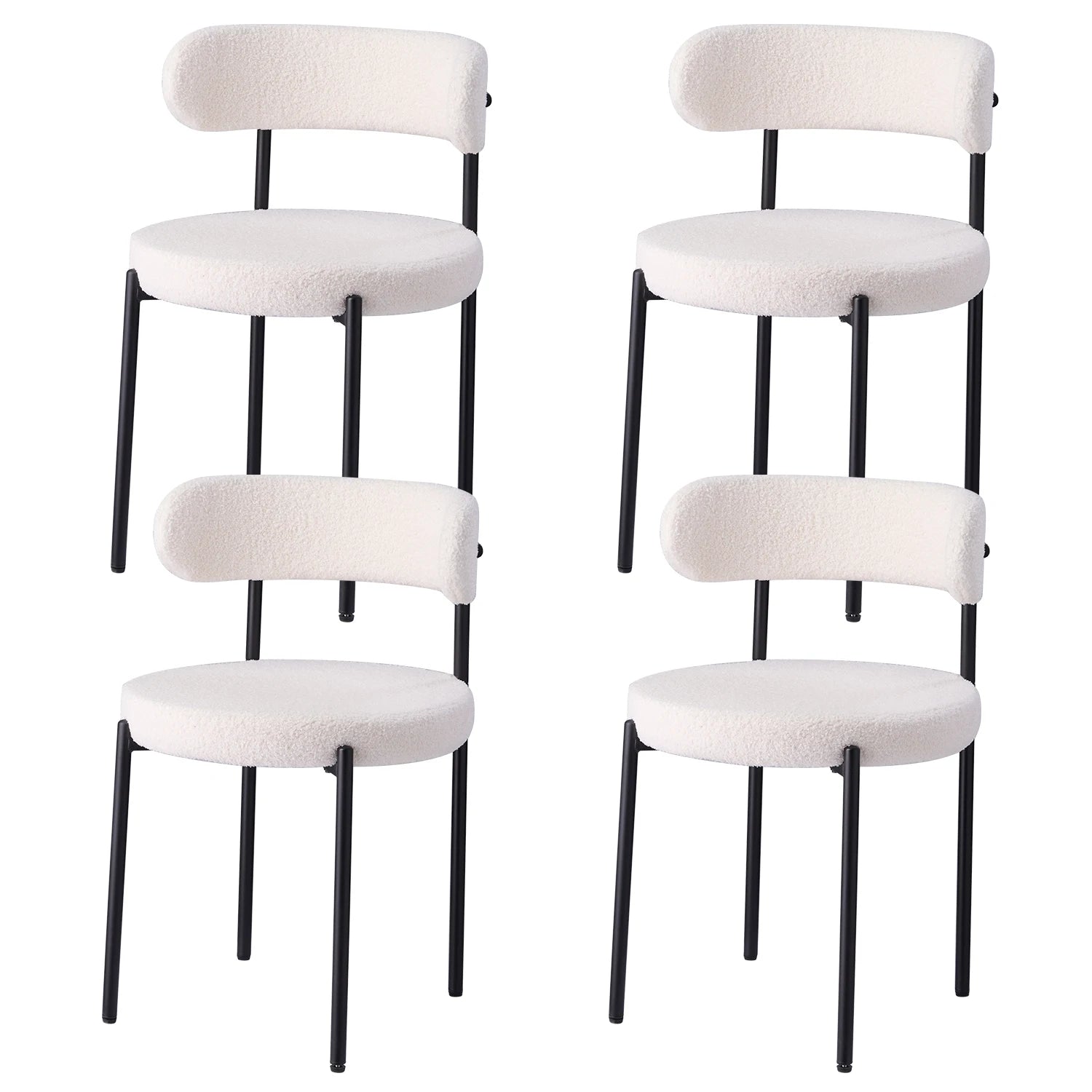 Chaise Sacha — velours, lot de 6