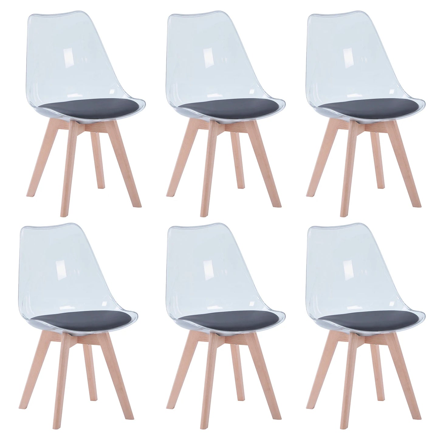 Chaise Aude — finition blanche, bois