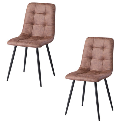 Chaise Armand — velours, métal, style rétro