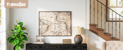 Console Géraldine — finition noir, bois, style industriel