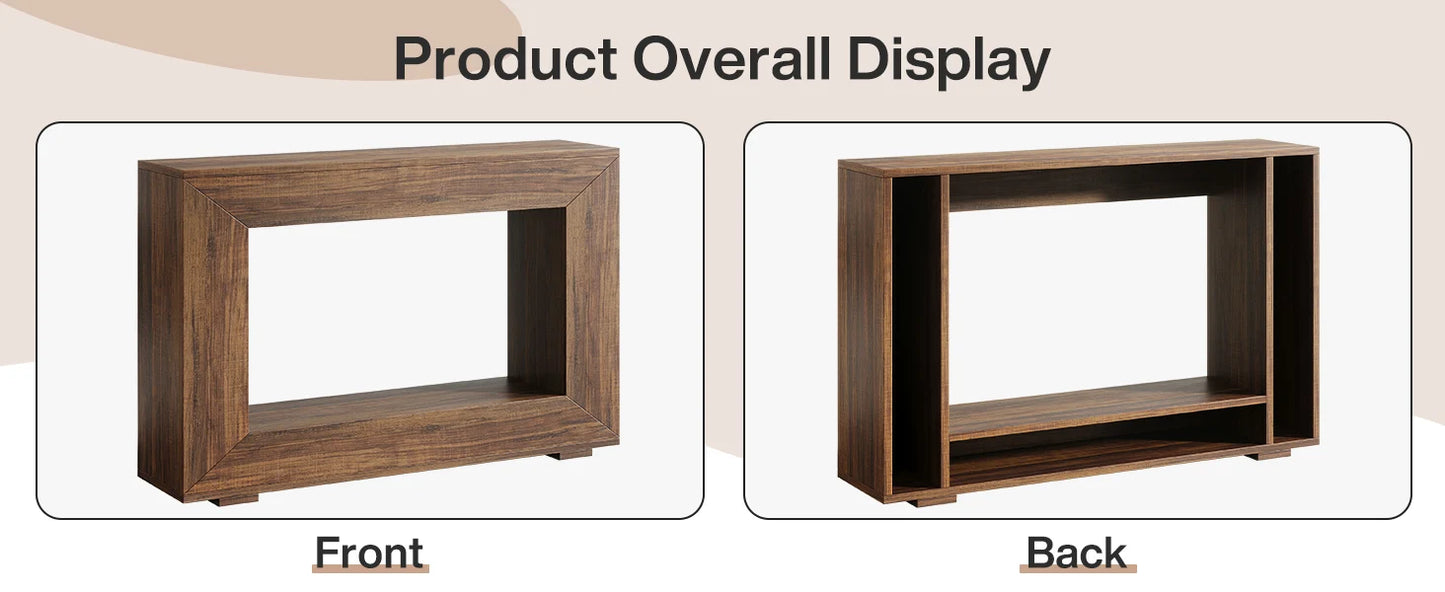 Table d'appoint Ophélie — style industriel, rangement intégré