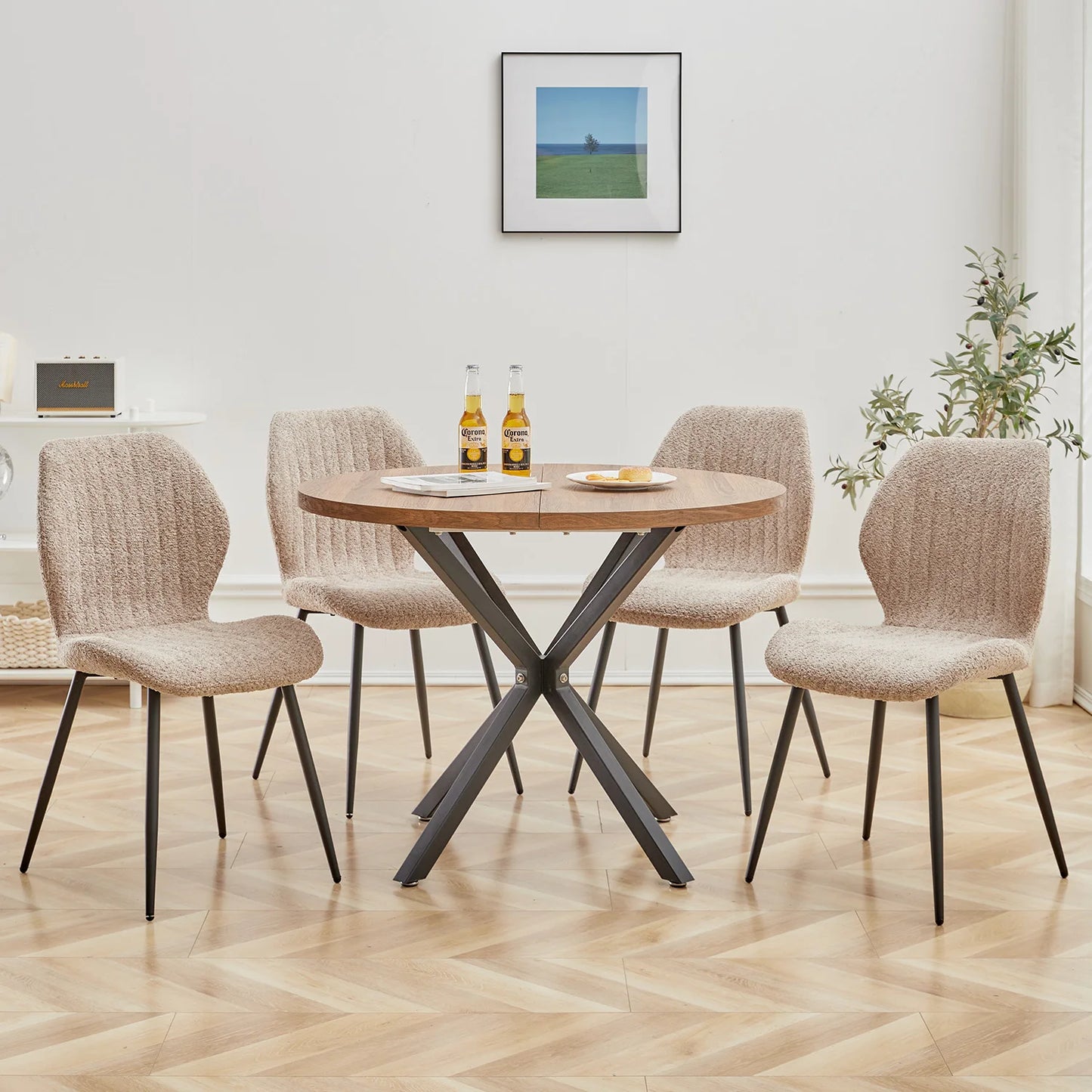 Chaise Marthe — métal, lot de 6
