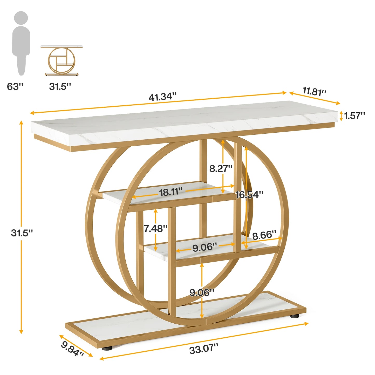 Console Sophie — style industriel, 4 niveaux