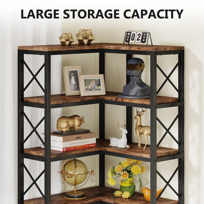 Bibliothèque Hadrien — métal, design contemporain, rangement intégré, 7 niveaux