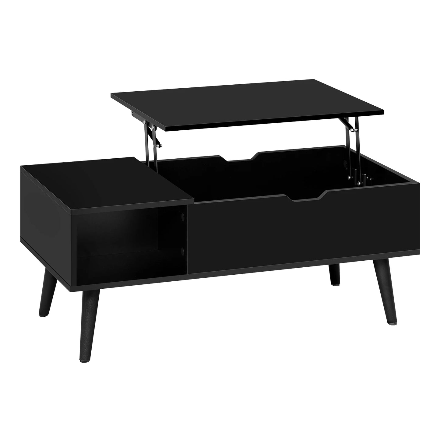 WOLTU Height-Adjustable Coffee Table with Hidden Storage Lifting Board Folding Table for Living Room Side and Sofa Table