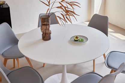 Table basse Éléna — finition noir, ronde, lot de 6